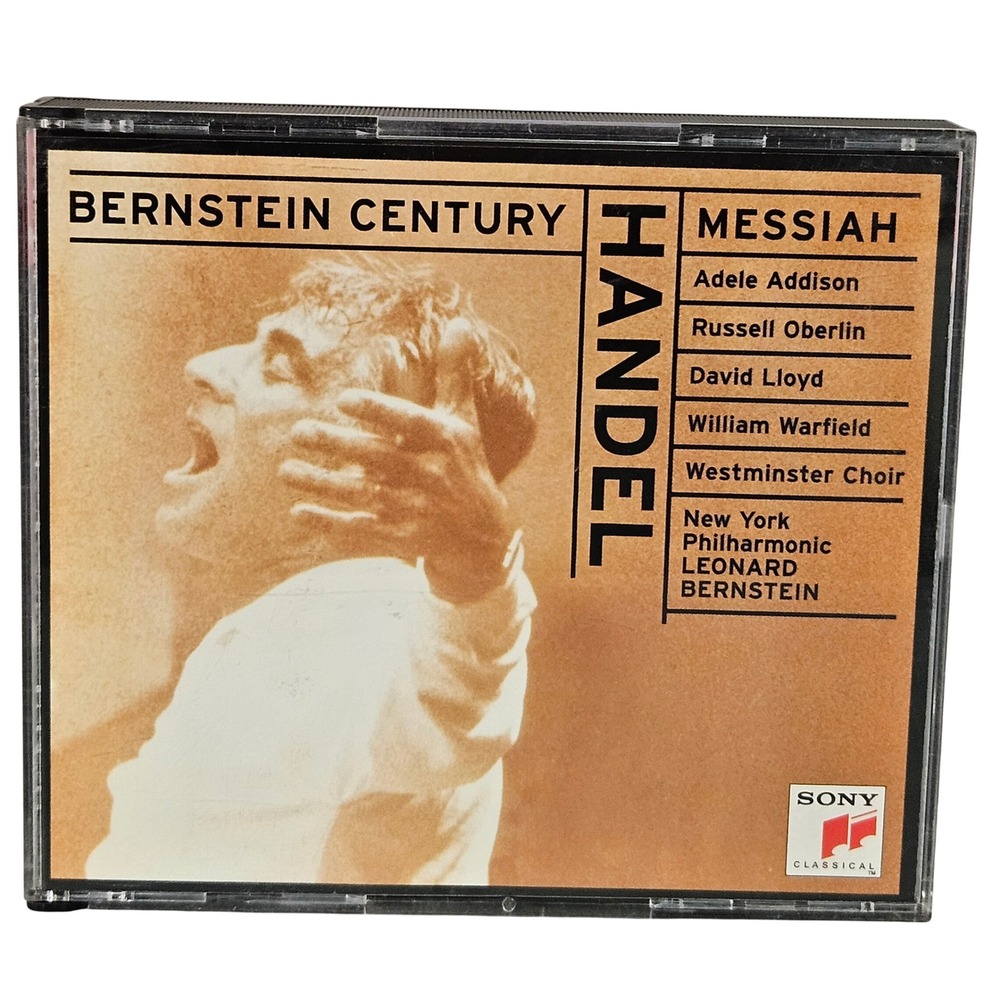 Sony Vintage Handel Messiah CD Leonard Bernstein NY Philharmonic 2-Disc Set